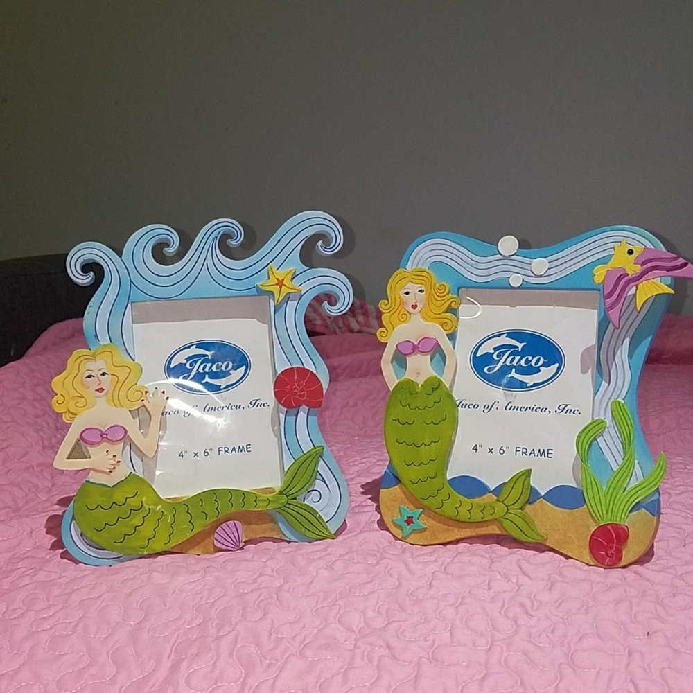 Mermaid picture frames